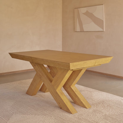 Olivia 160-240cm Pale Oak Dining Table - Laura James 