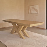Olivia 160-240cm Whitewash Oak Dining Table - Laura James 