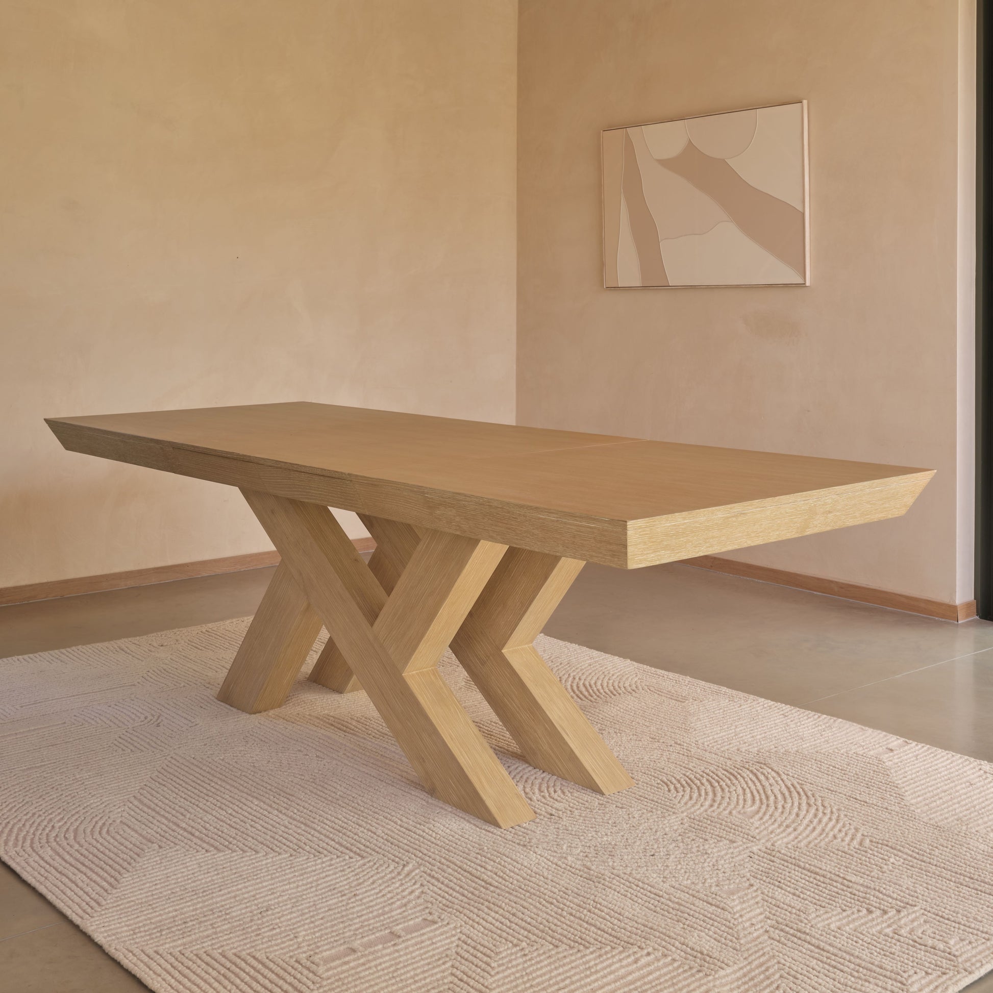 Olivia 160-240cm Whitewash Oak Dining Table - Laura James 