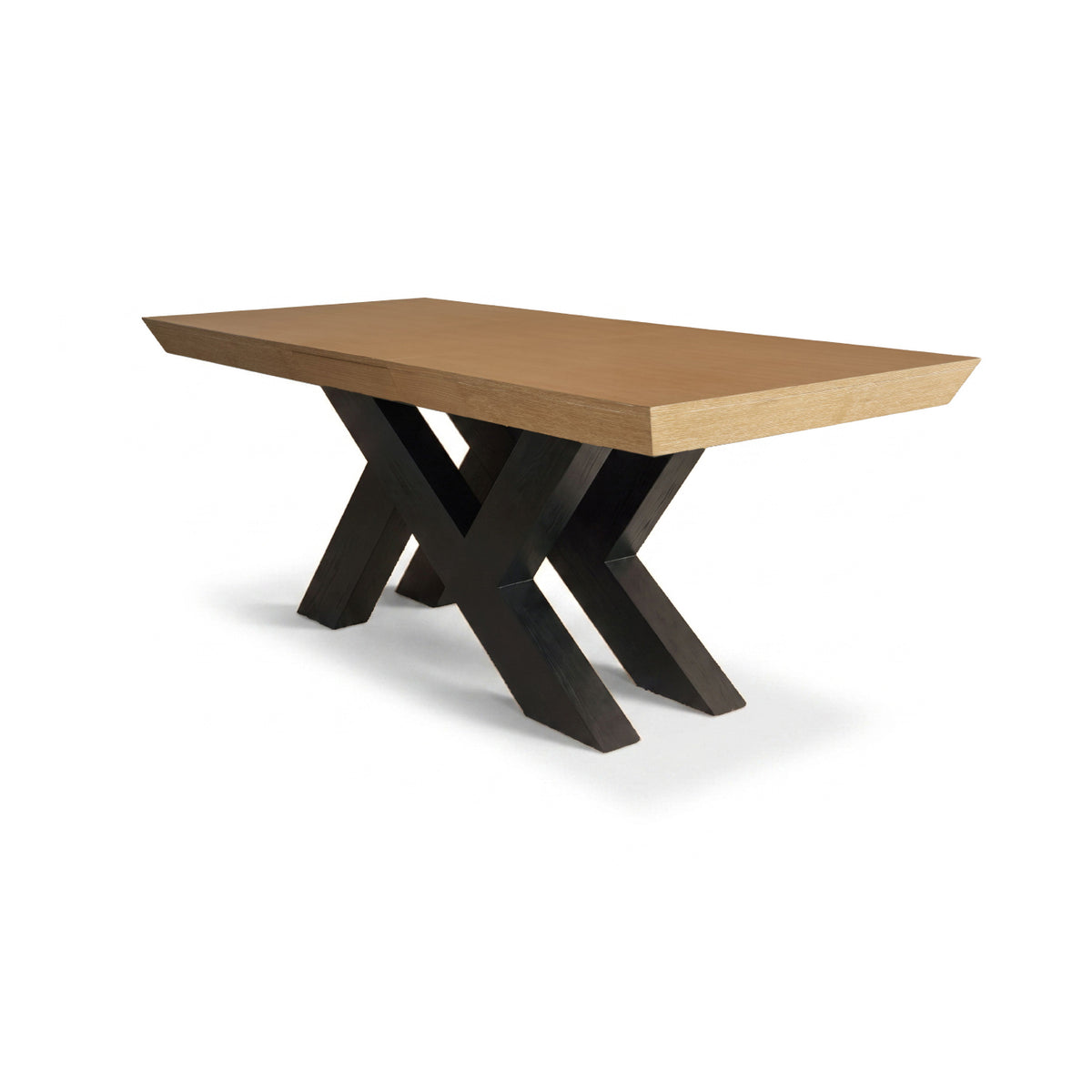 Olivia 160-240cm Whitewash Dining Table Set - 6 Seater - Freya Sand Dining Armchairs - Black Oak Legs