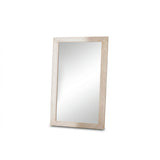 Orkney 100x70cm Wooden Mirror- Whitewash - Laura James
