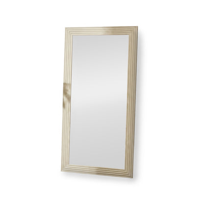 Orkney 180x90cm Wooden Mirror - Oatmeal - Laura James