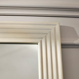 Orkney 100x70cm Wooden Mirror - Oatmeal - Laura James 