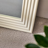 Orkney 100x70cm Wooden Mirror - Oatmeal - Laura James 