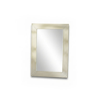 Orkney 100x70cm Wooden Mirror - Oatmeal - Laura James