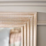 Orkney 100x70cm Wooden Mirror- Whitewash - Laura James
