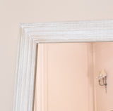 Orkney 180x90cm Wooden Mirror - Whitewash - Laura James