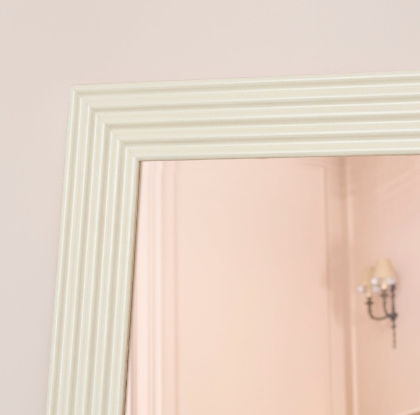 Orkney 180x90cm Wooden Rectangular Whitewash Mirror - Laura James