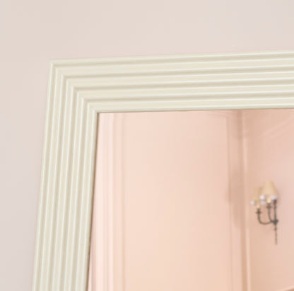 Orkney 180x90cm Wooden Rectangular Whitewash Mirror - Laura James