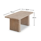 Orla 110cm Limewash Coffee Table - Laura James 