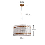 Orleton 56cm Chandelier - Heirloom Brass - Laura James 