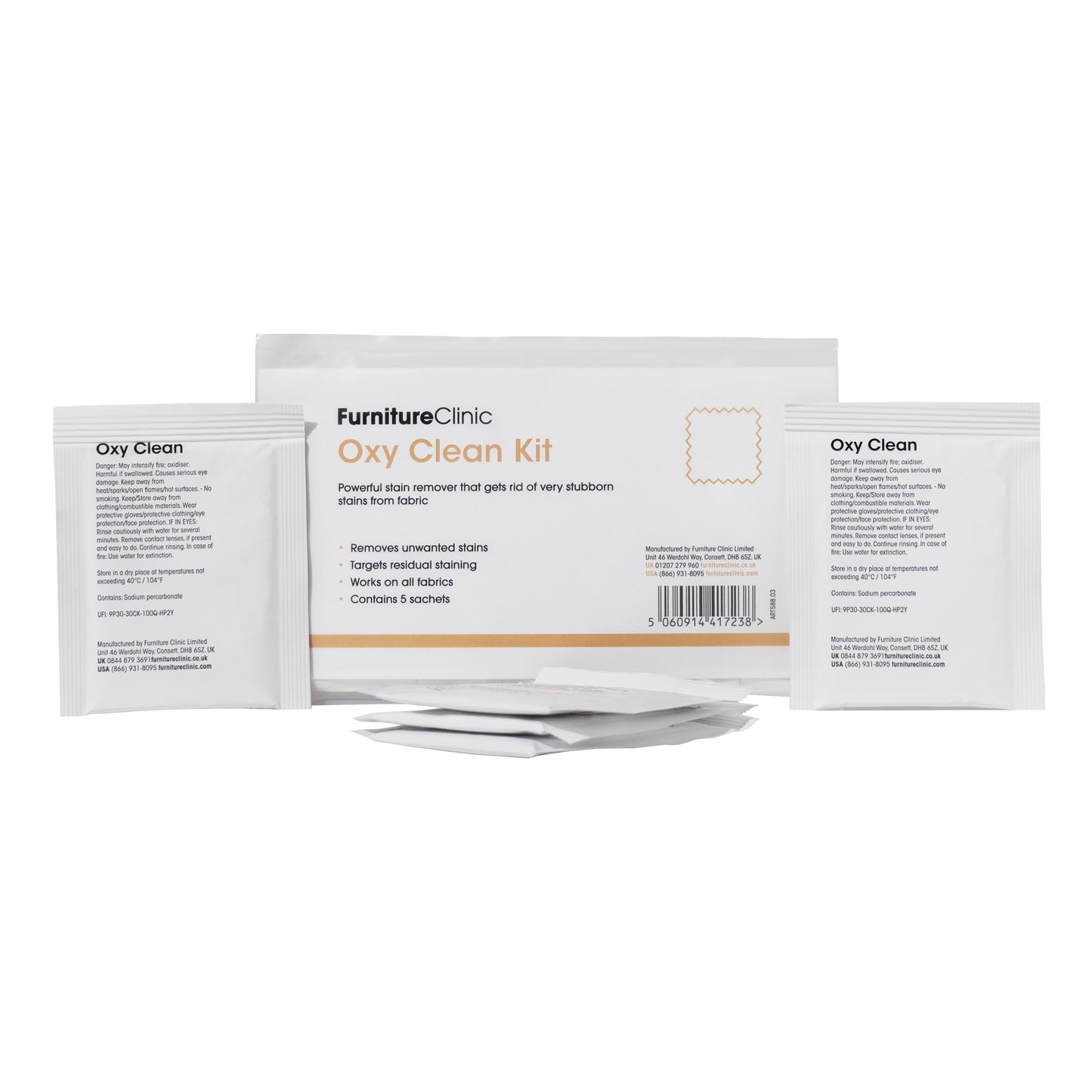 Oxy Clean Kit - 5 x 5g Sachets - Laura James 