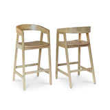 Ella Bar Stool - Pale Oak - Laura James 