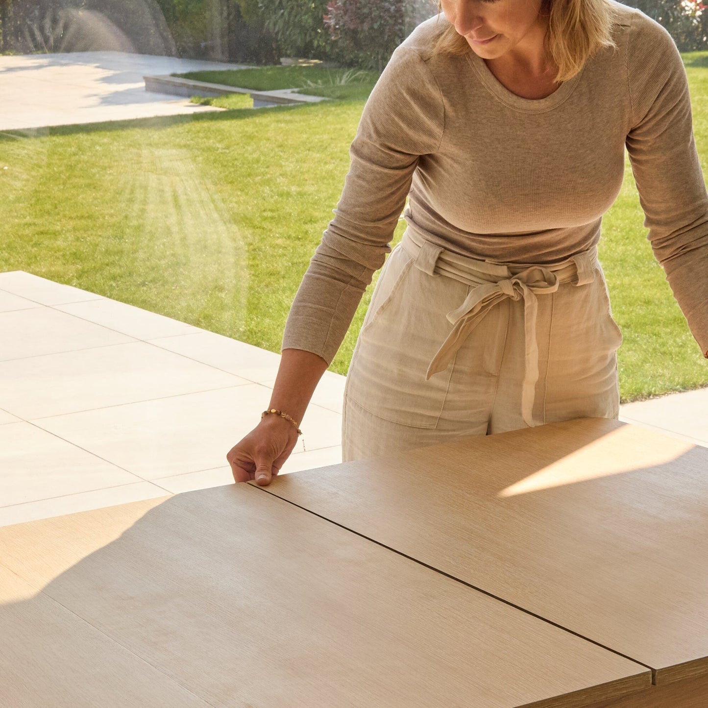 Paul Whitewash Extending Dining Table - Laura James