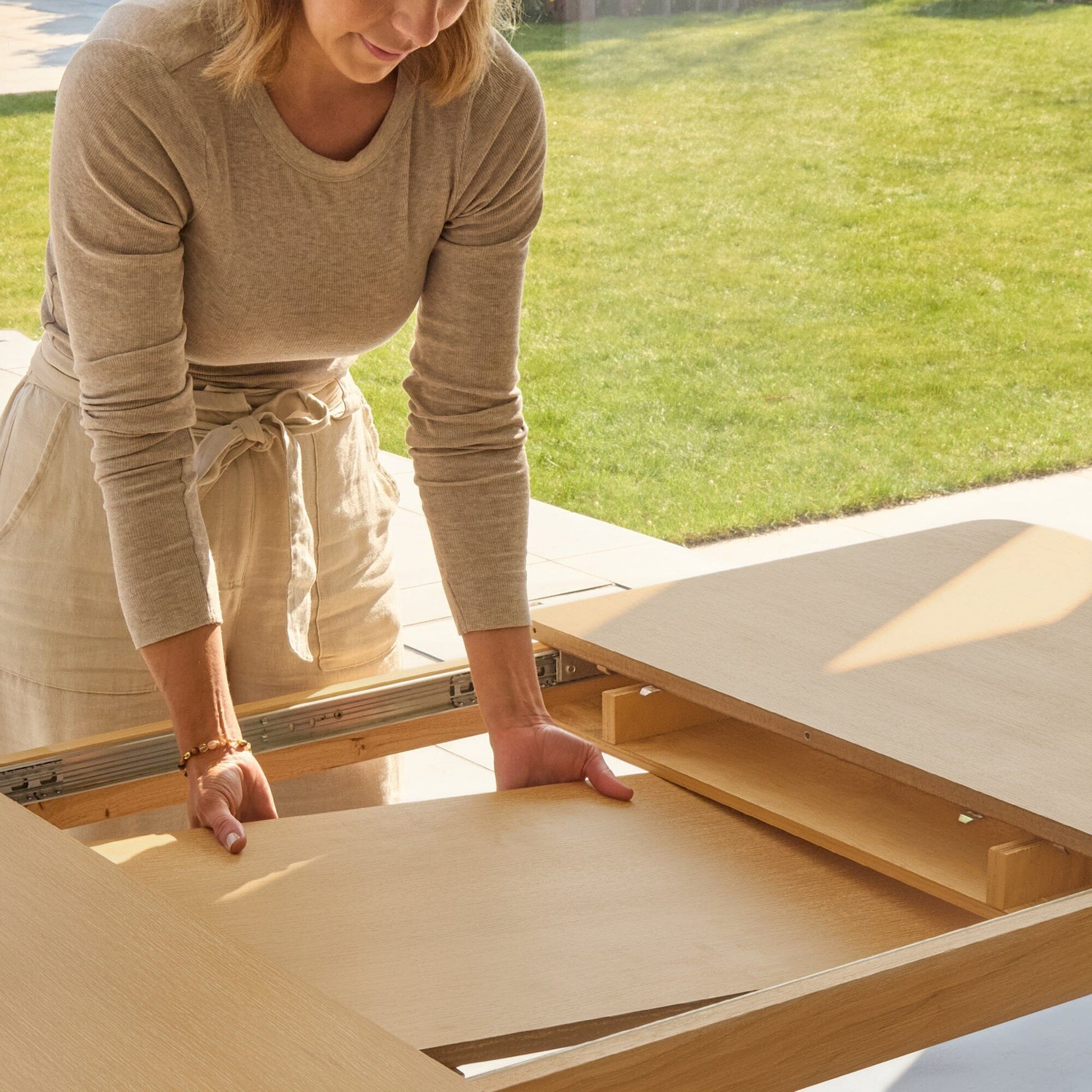 Paul Pale Oak Extending Dining Table - Laura James 