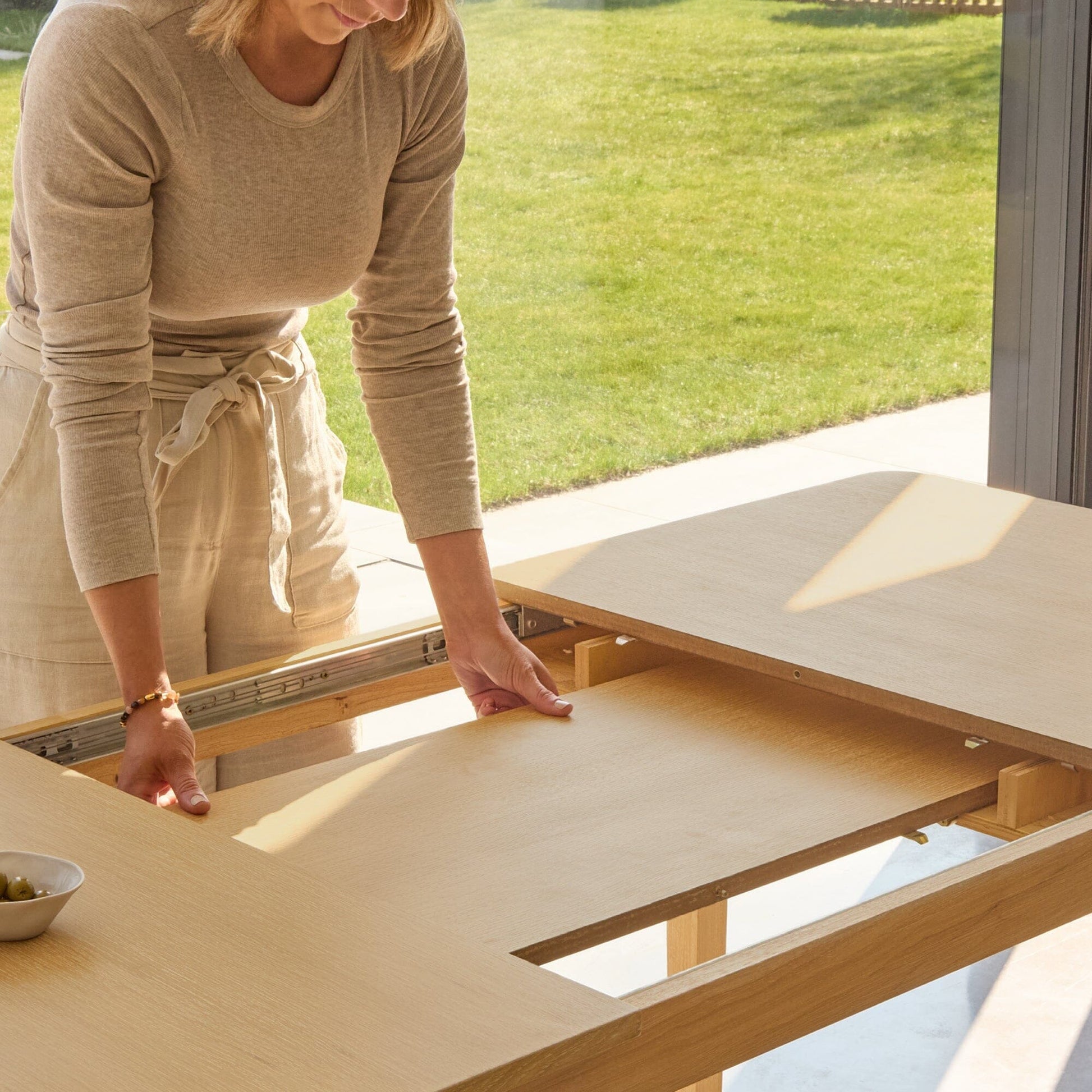 Paul Pale Oak Extending Dining Table - Laura James 