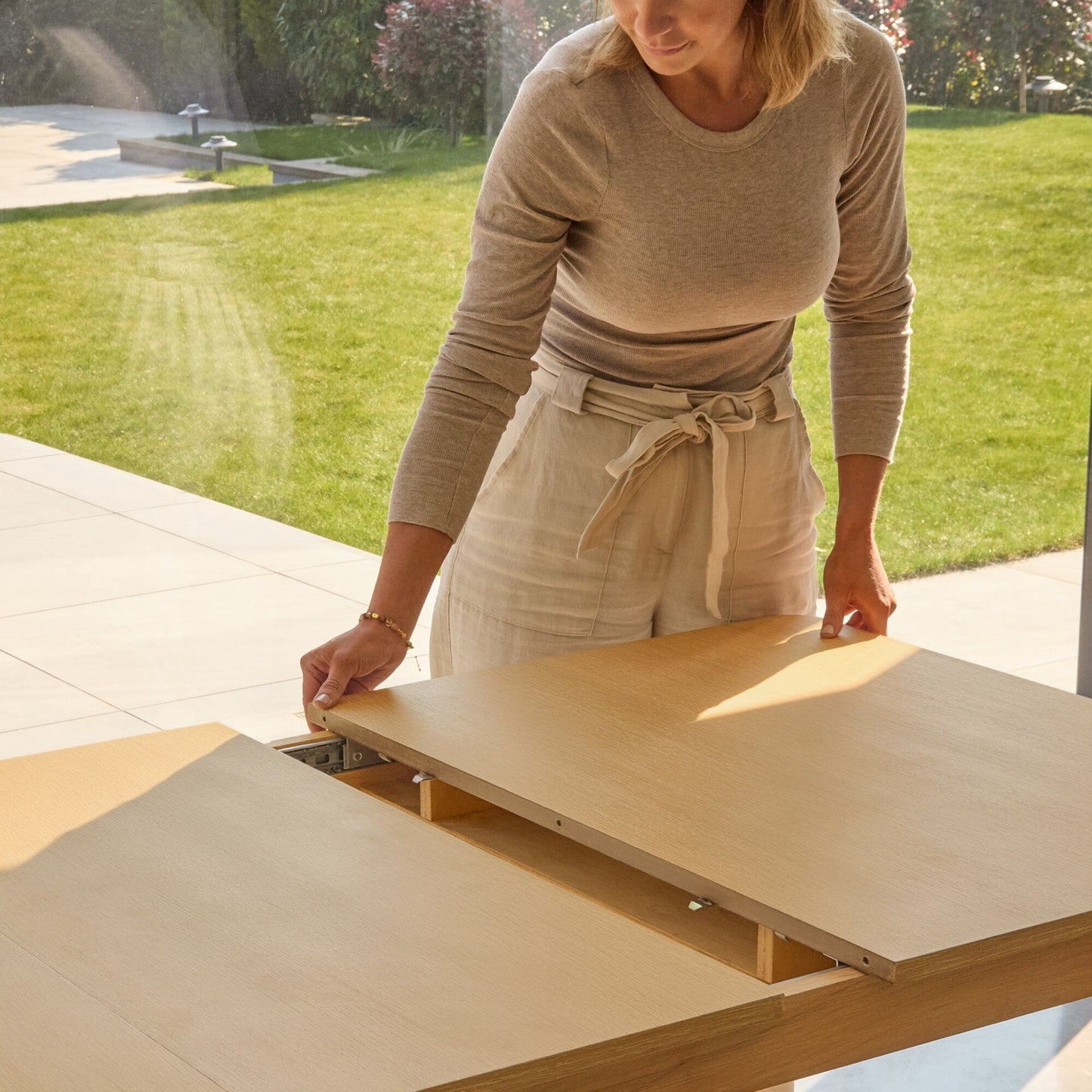 Paul Pale Oak Extending Dining Table - Laura James 