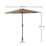 Cappuccino Parasol - 2.7m Round - Laura James 