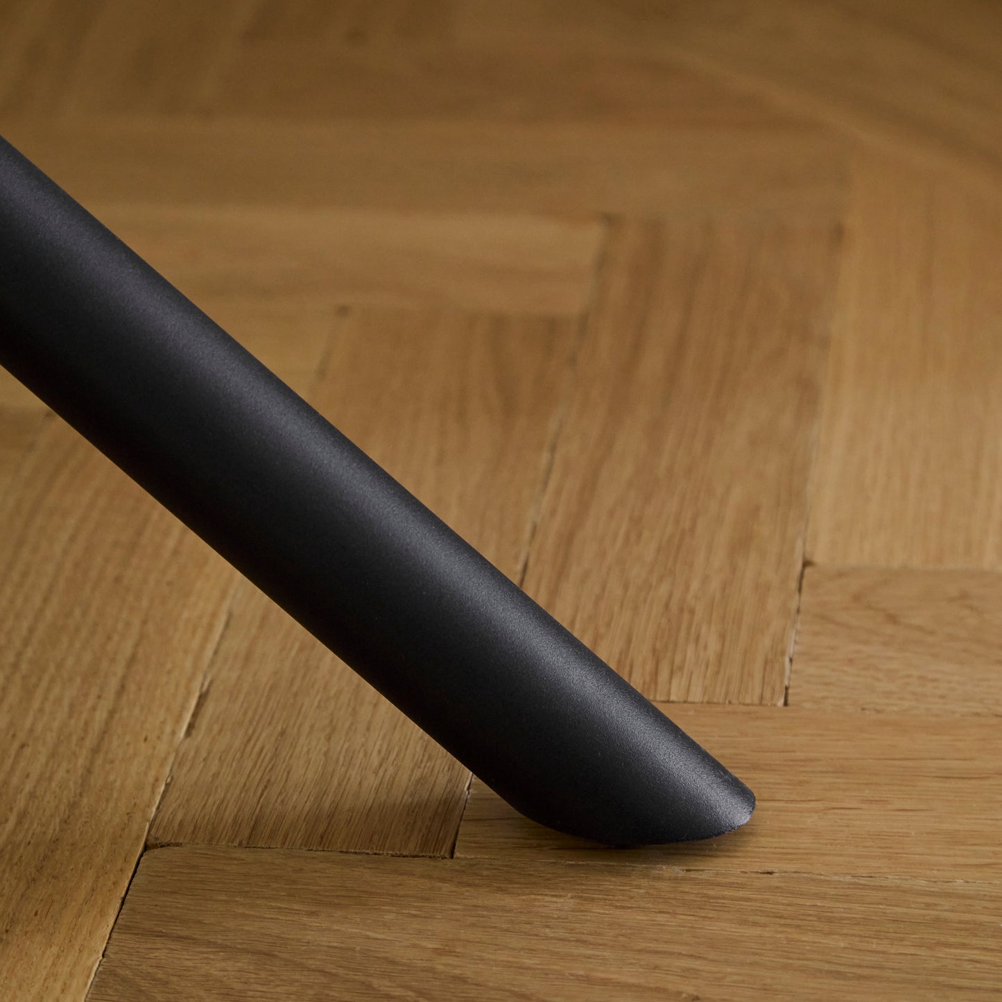 Parker Office Chair - Natural Beige - Black Metal Legs - Laura James