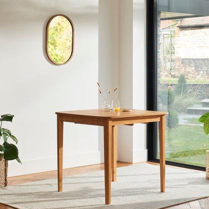 Paul 116cm Extending Dining Table - Pale Oak - Laura James 