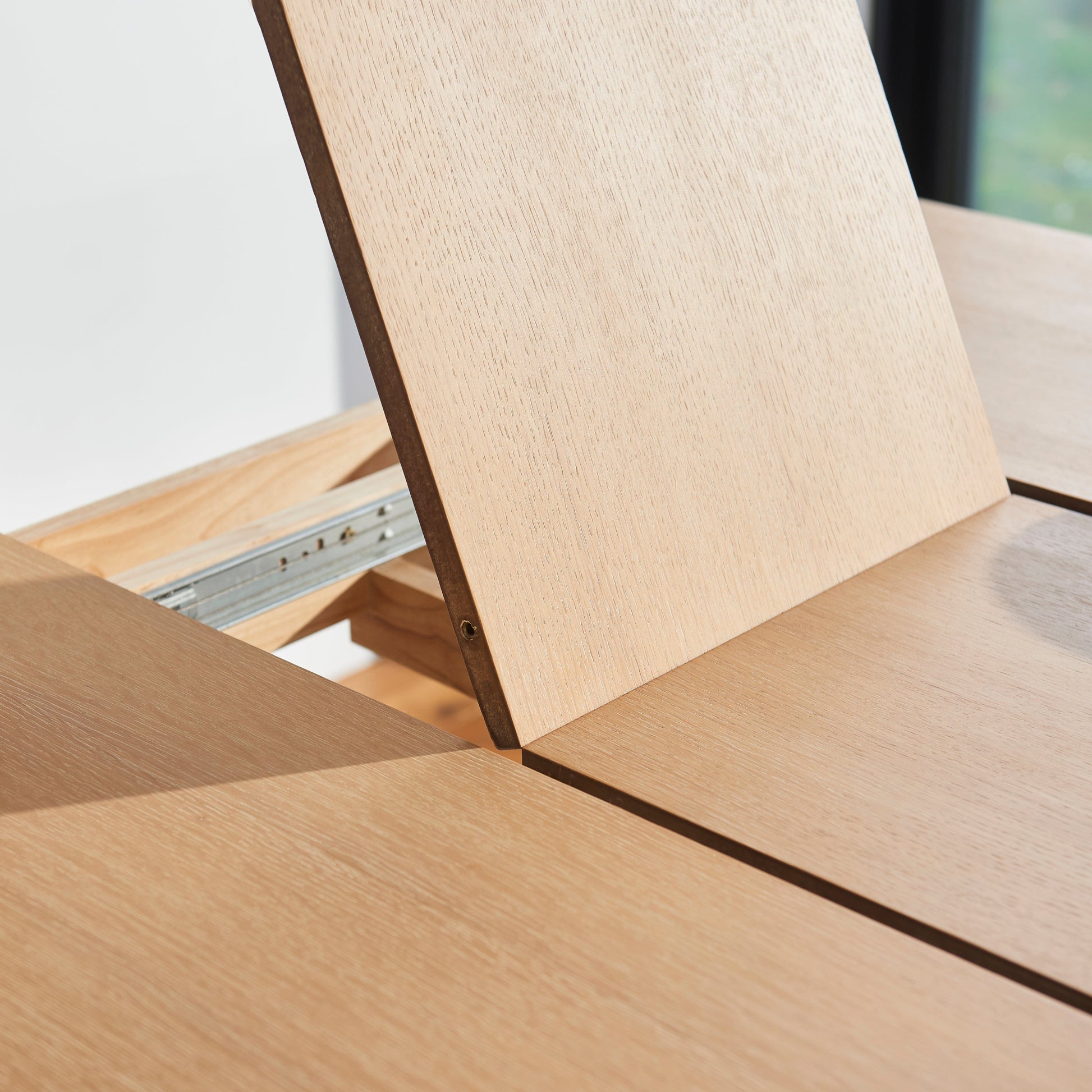 Paul 116cm Extending Dining Table - Whitewash Oak - Laura James 