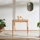 Paul 116cm Extending Dining Table - Whitewash Oak - Laura James 