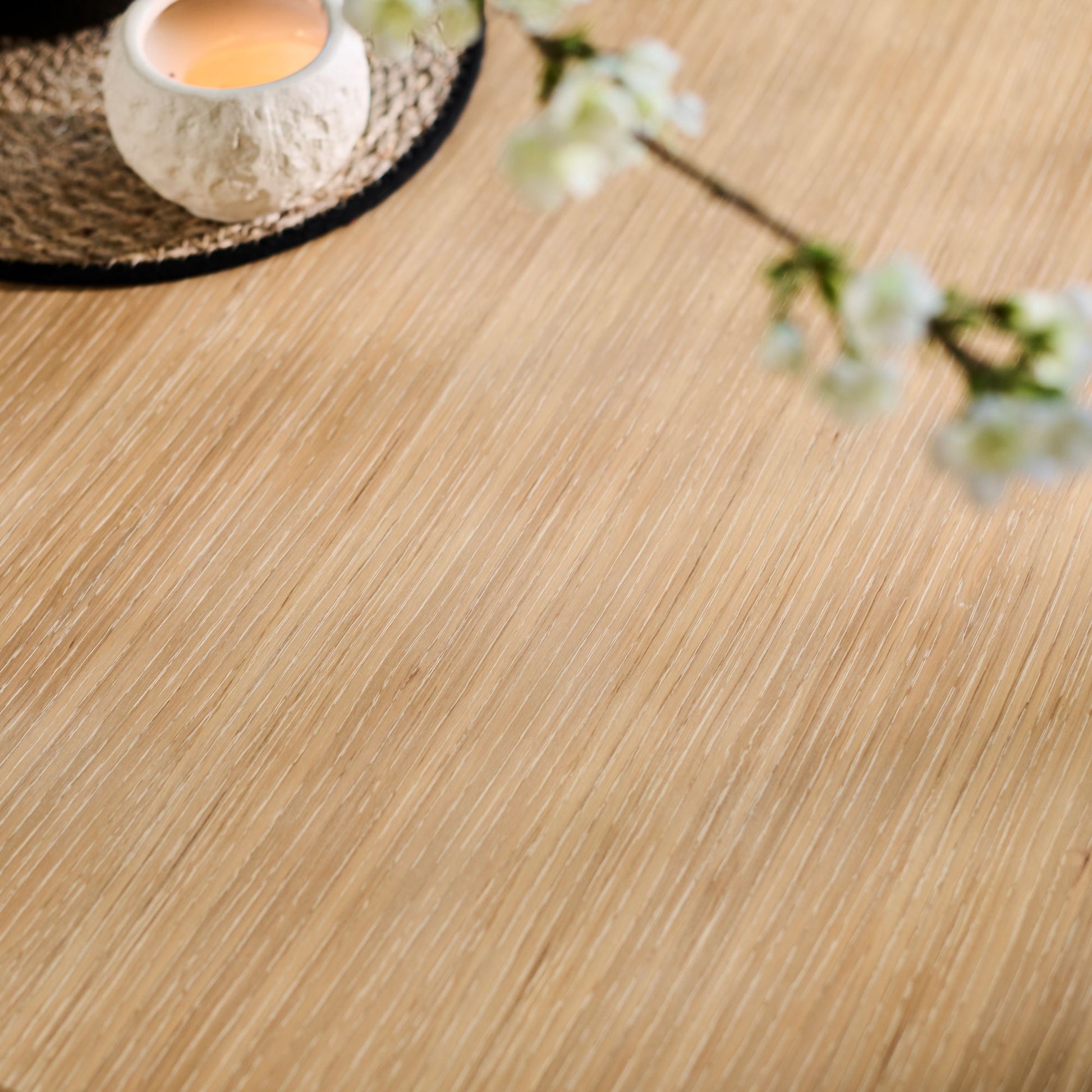 Paul 118-158cm Extending Dining Table with 2 Tilly 150cm Whitewash Oak Benches - Laura James