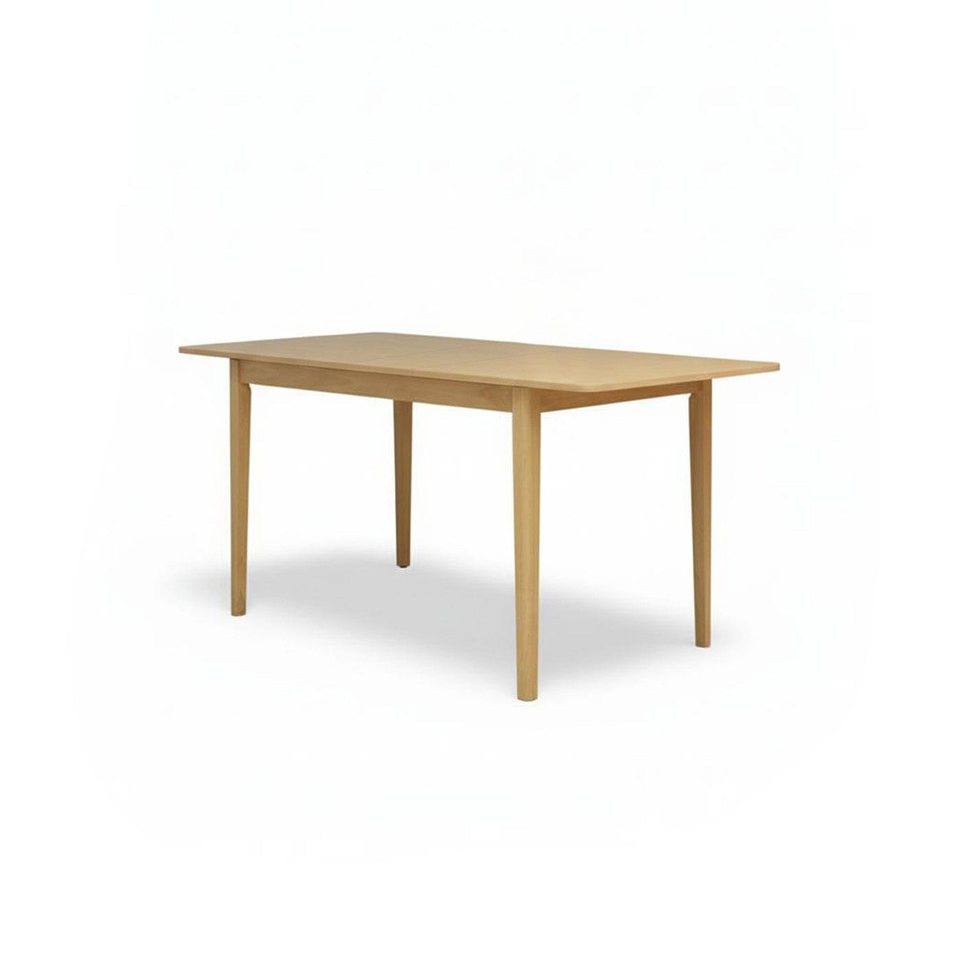 Paul Pale Oak Extending Dining Table Set - 4 Seater - Ella Off White Boucle Carver Chairs - Pale Oak Legs - Laura James