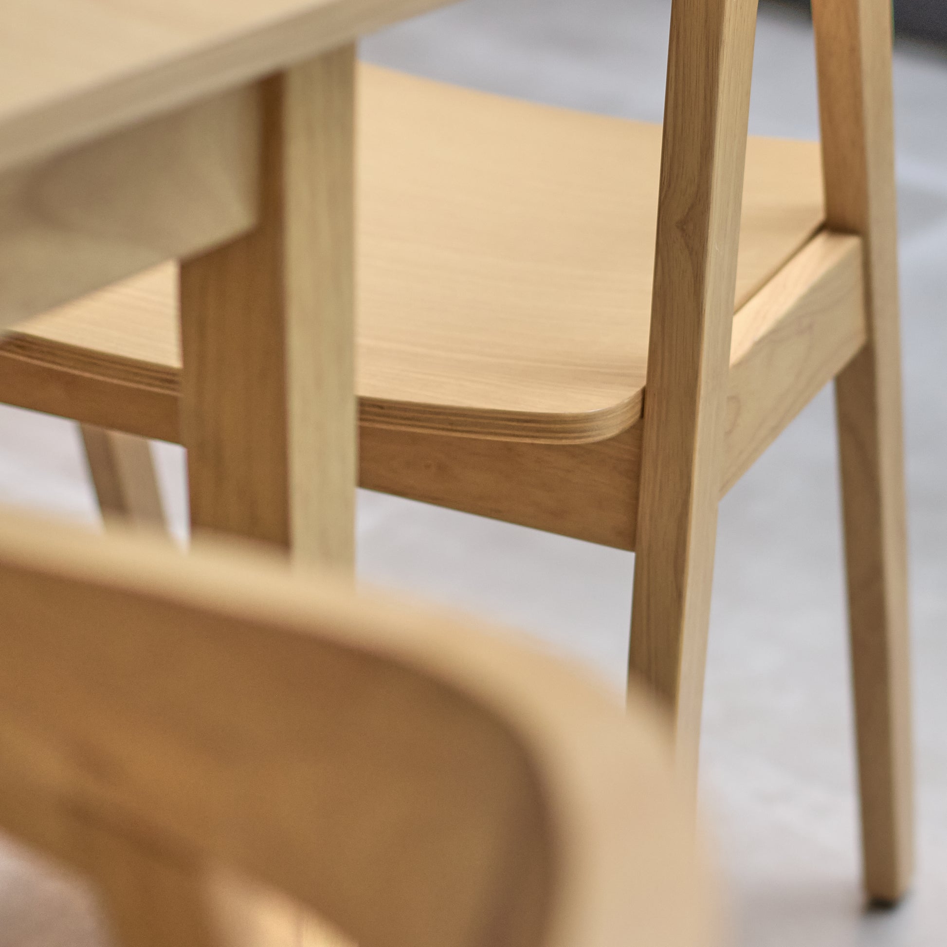 Paul Pale Oak Extending Dining Table Set - 4 Seater - Ella Pale Oak Carver Chairs - Laura James