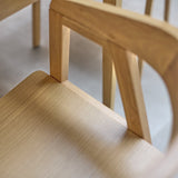 Paul Pale Oak Extending Dining Table Set - 4 Seater - Ella Pale Oak Carver Chairs - Laura James