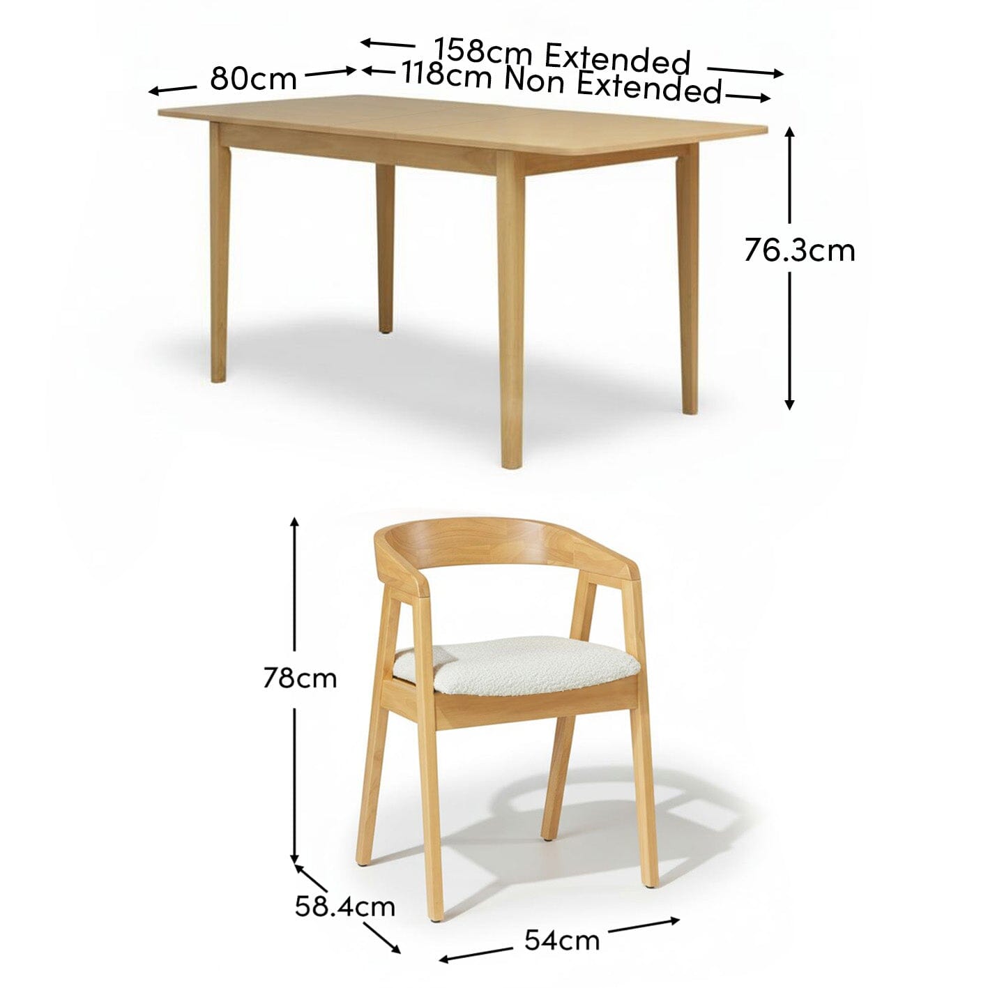 Paul_118-158cm_Extending_Dining_Table_Pale_Oak_Ella_Carver_Dining_Chairs_Off_White_Boucle-21