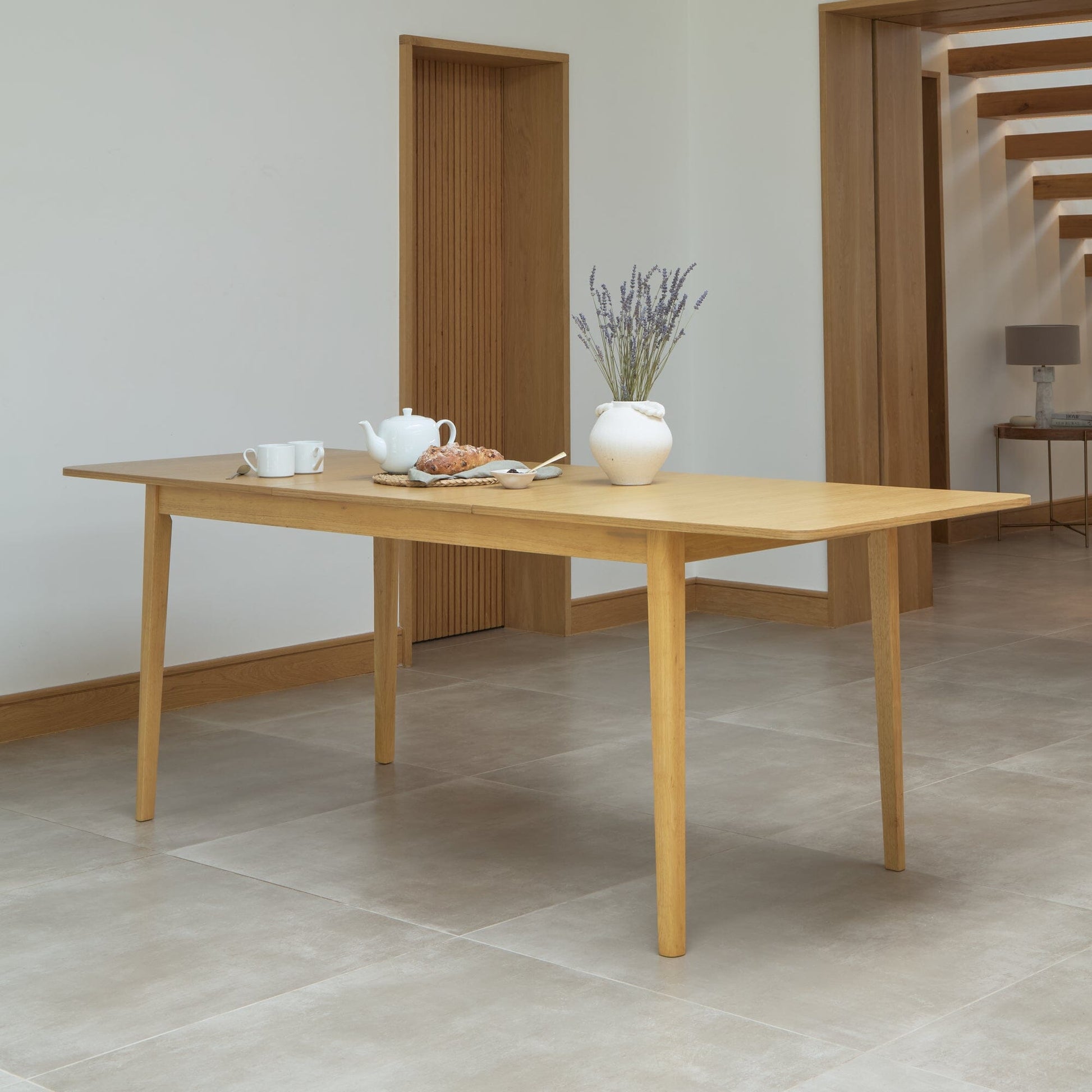 Paul Pale Oak Extending Dining Table - Large - Laura James