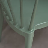 Paul Black Oak Extending Dining Table Set - 4 Seater - Agatha Olive Green Dining Chairs - Laura James