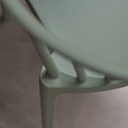 Paul Black Oak Extending Dining Table Set - 4 Seater - Agatha Olive Green Dining Chairs - Laura James