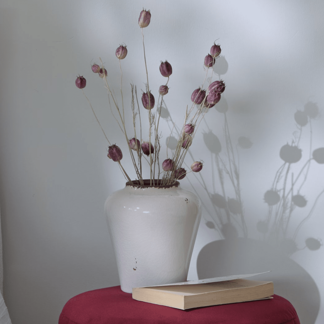 Corsino 18cm Ceramic Vase - Off White - Laura James