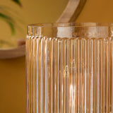 Pimlico 31cm Glass Lamp - Champagne - Laura James 