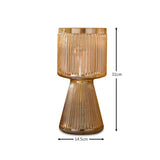 Pimlico 31cm Glass Lamp - Champagne - Laura James 