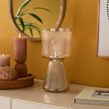 Pimlico 31cm Glass Lamp - Champagne - Laura James 