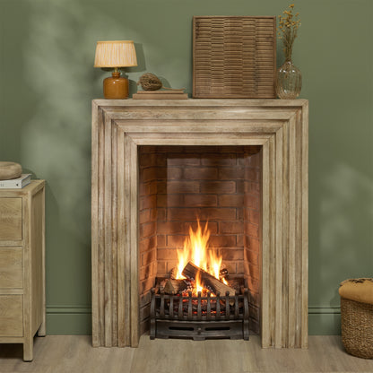 Piper 100cm Fireplace Surround - Almond Brown - Laura James 