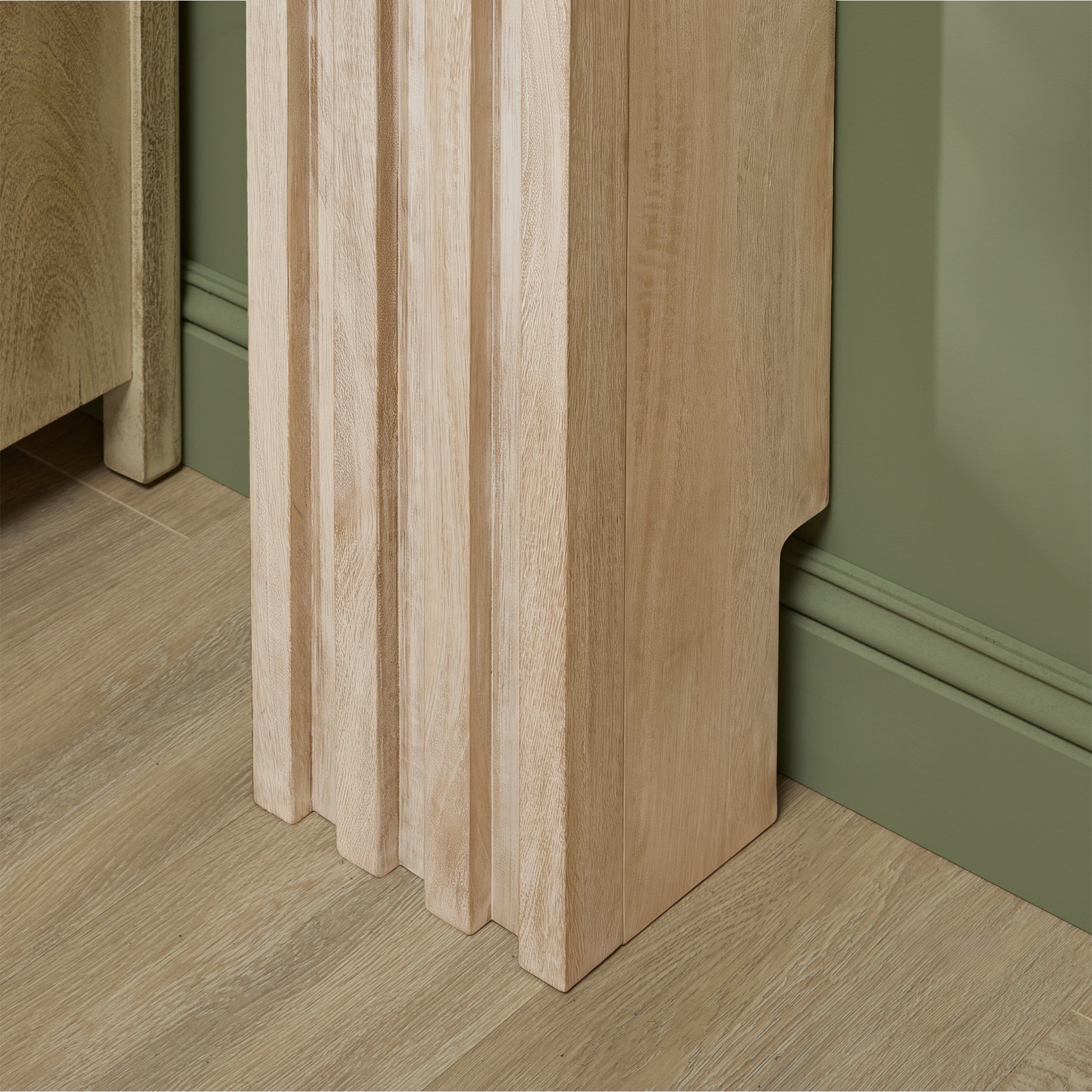 Piper 120cm Fireplace Surround - Chalked Mango Wood - Laura James 