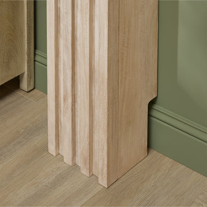 Piper 120cm Fireplace Surround - Chalked Mango Wood - Laura James 