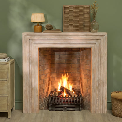 Piper 120cm Fireplace Surround - Chalked Mango Wood