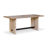 Priya Whitewash Rectangular Dining Table - Laura James 