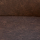 Reagan Saddle Brown Bar Stool - Metal Legs - Laura James 