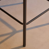Reagan Saddle Brown Bar Stool - Metal Legs - Laura James 