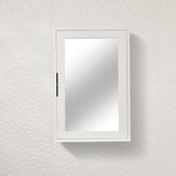 Reva Wall Cabinet with Mirror - Snow White