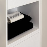 Reva 166cm Tallboy Cabinet, Snow White