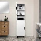 Reva 166cm Tallboy Cabinet, Snow White