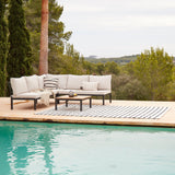 Halston Garden Corner Sofa Set - Black - Laura James