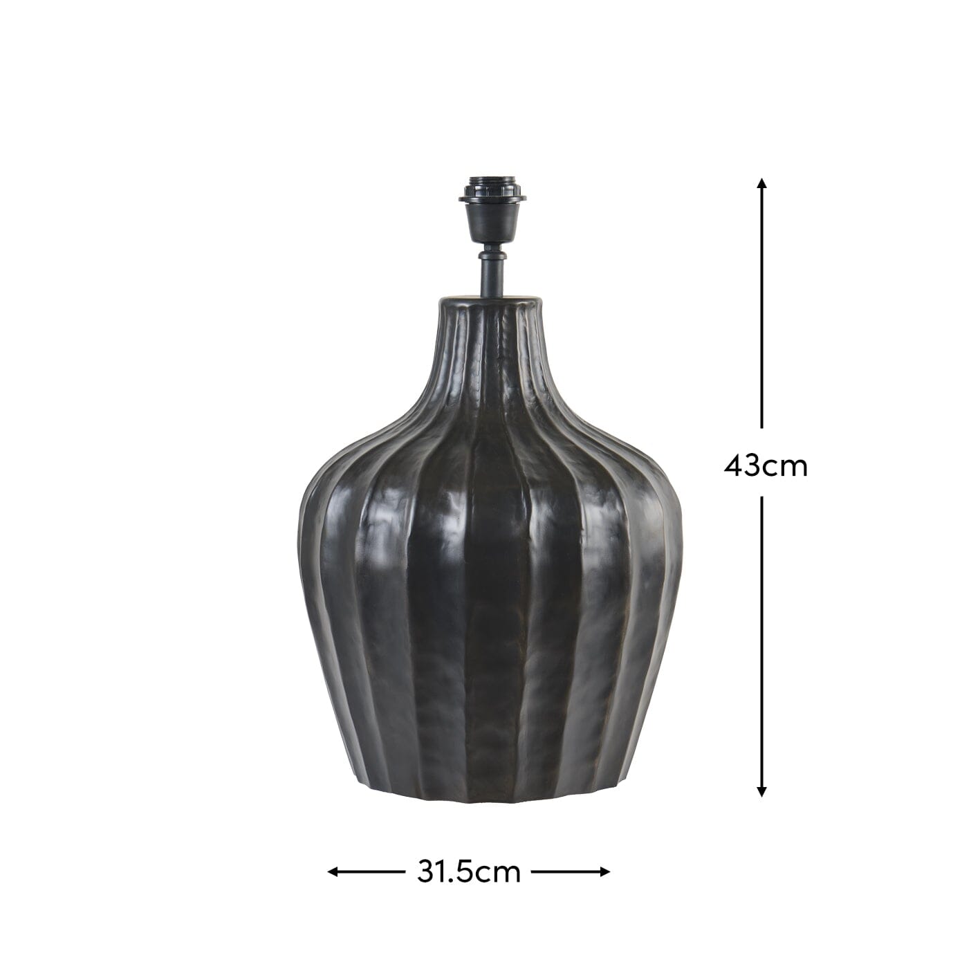 Radford_31cm_Metal_Table_Lamp_Base_Black_Bronze - Laura James